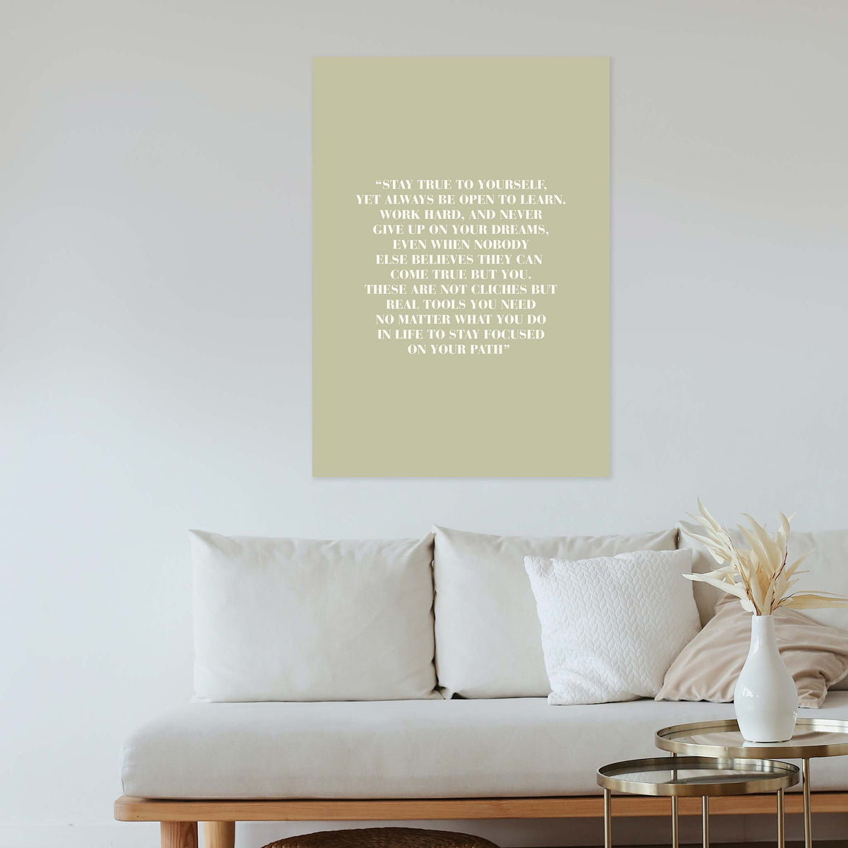 Stay true to yourself, yet always be open to learn. Work hard, and never give up on your dreams, even when nobody else believes they can come true but you.