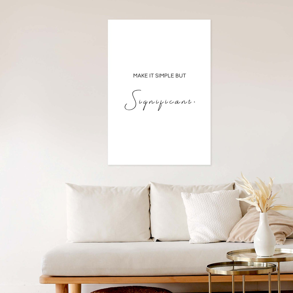 Make it simple but significant