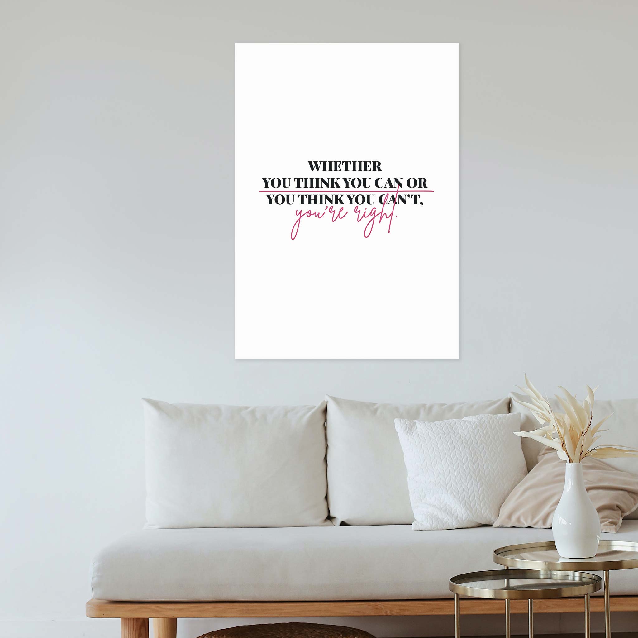 Whether you think you can or you think you can’t, you’re right