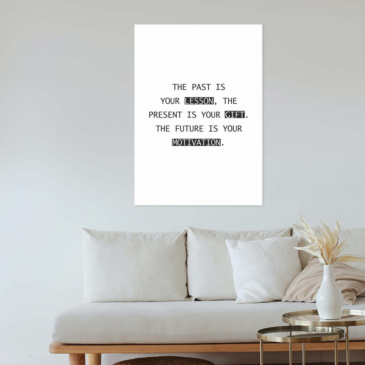 The past is your lesson, the present is your gift. The future is your motivation.