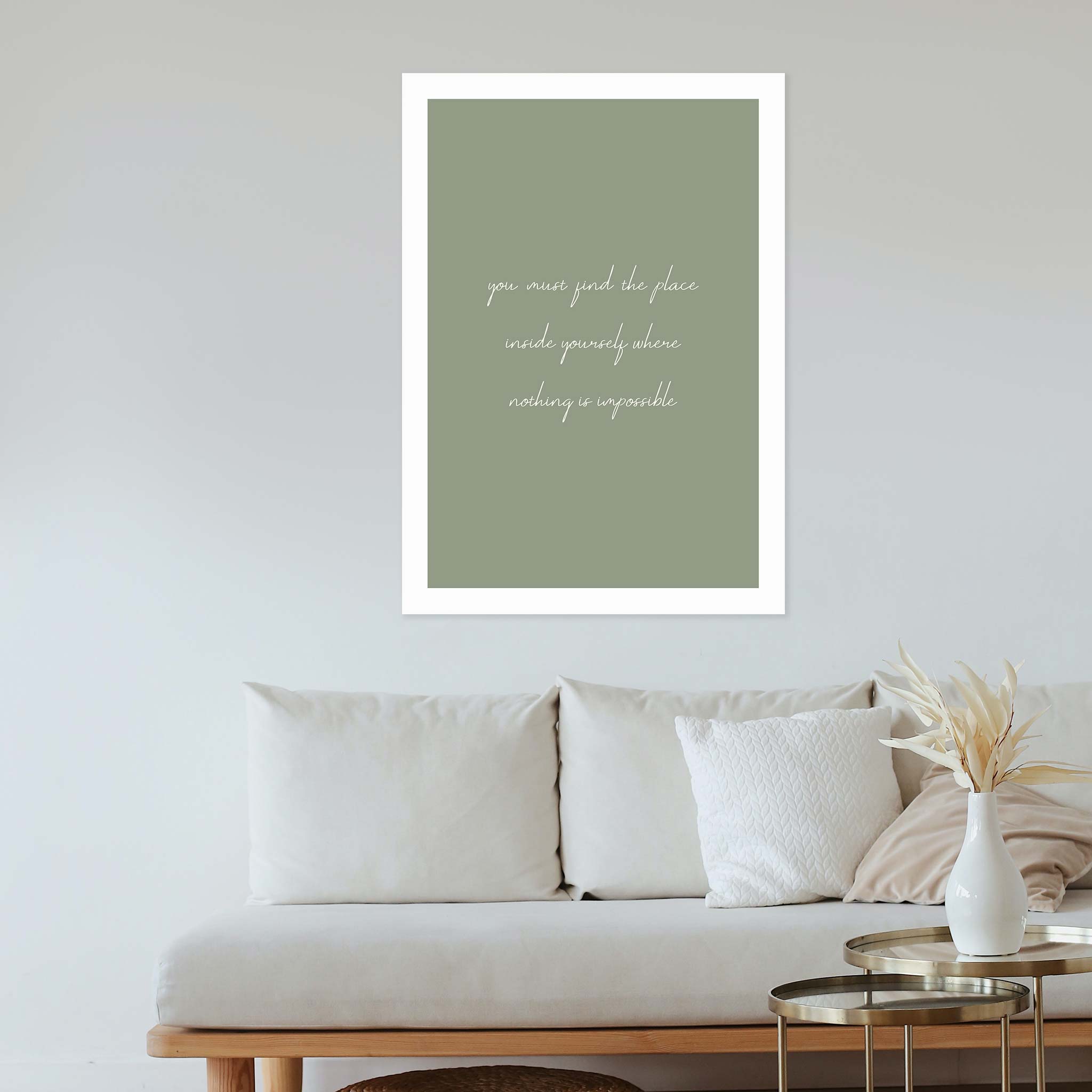 You must find the place inside yourself where nothing is impossible