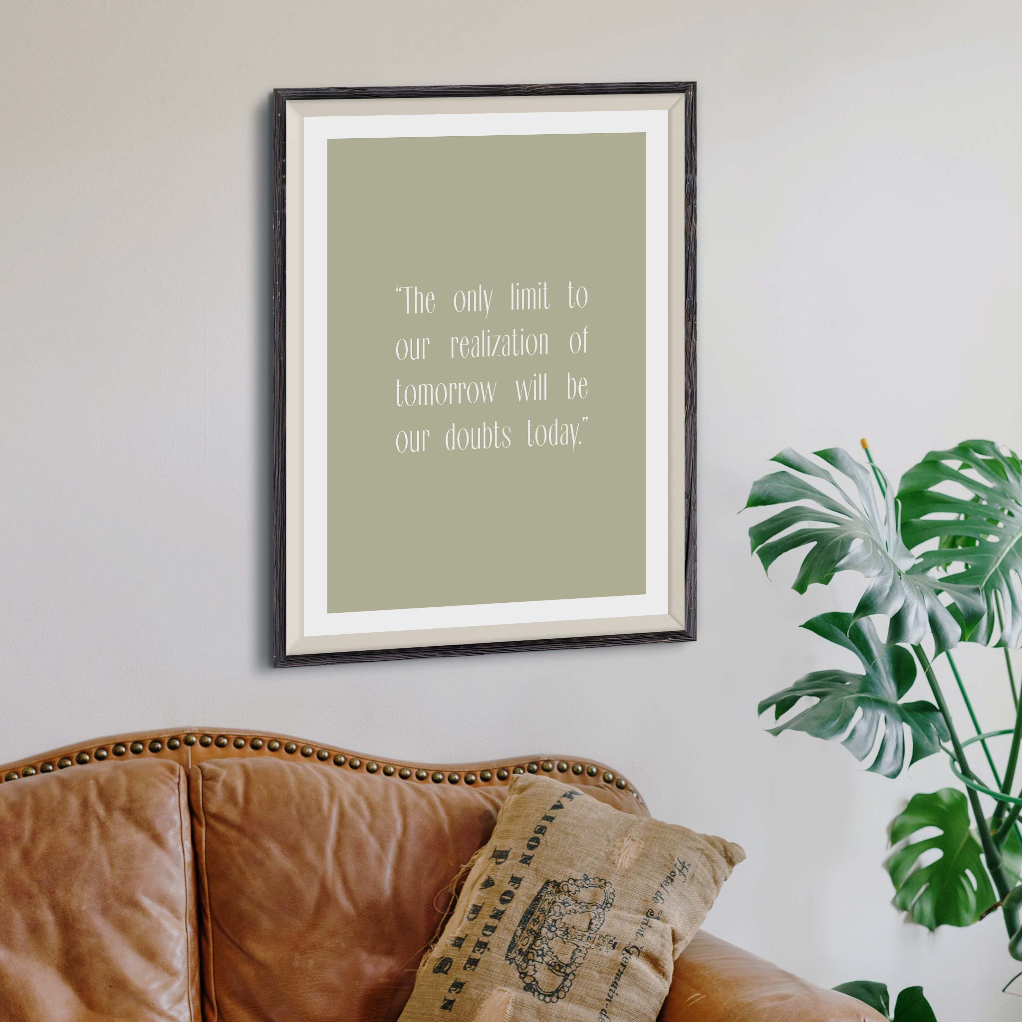 The only limit to our realization of tomorrow will be our doubts today.”