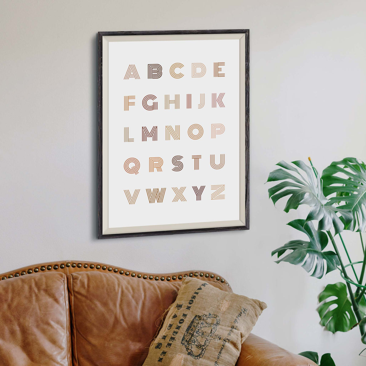 Letters A through to Z in clean large type face