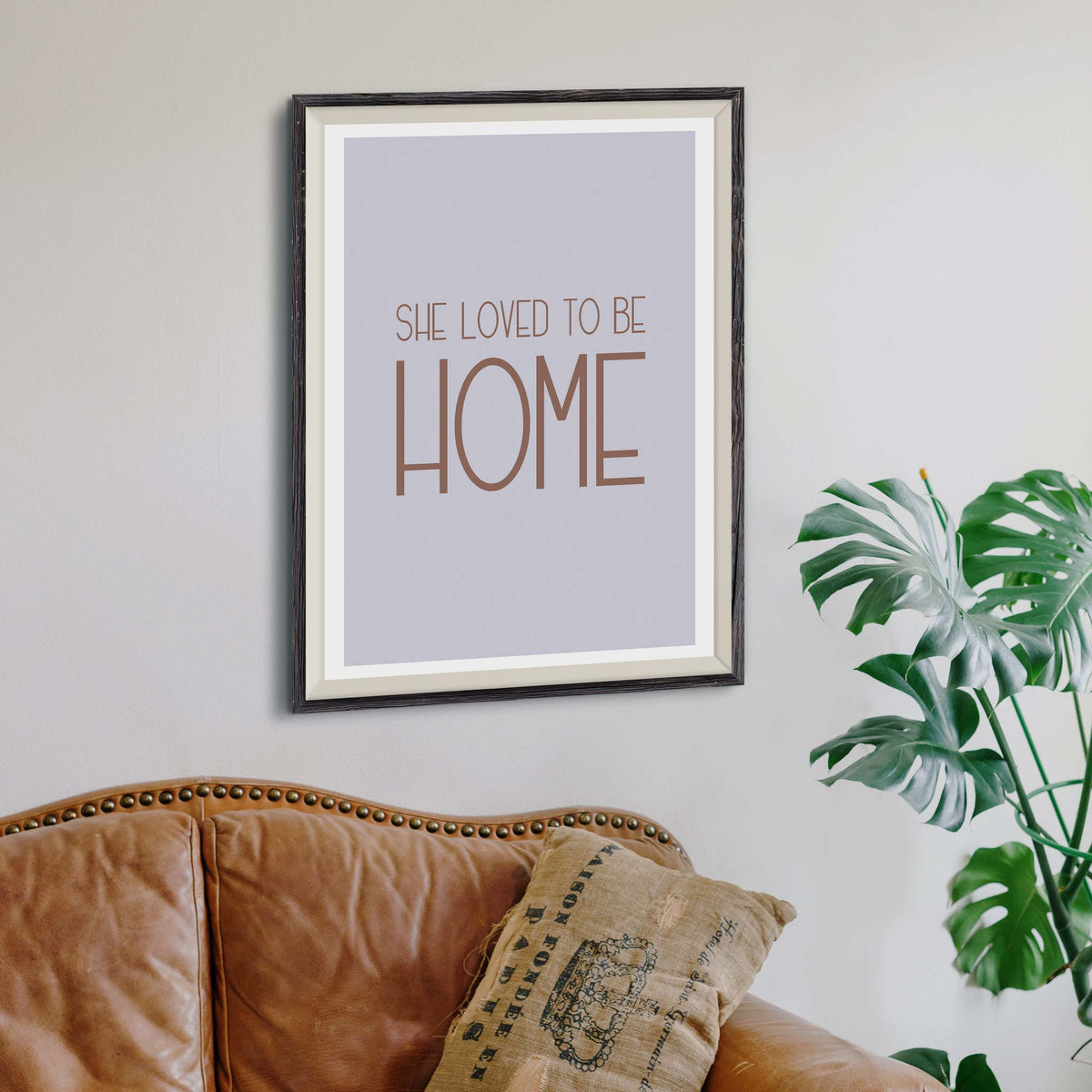 She loved to be home