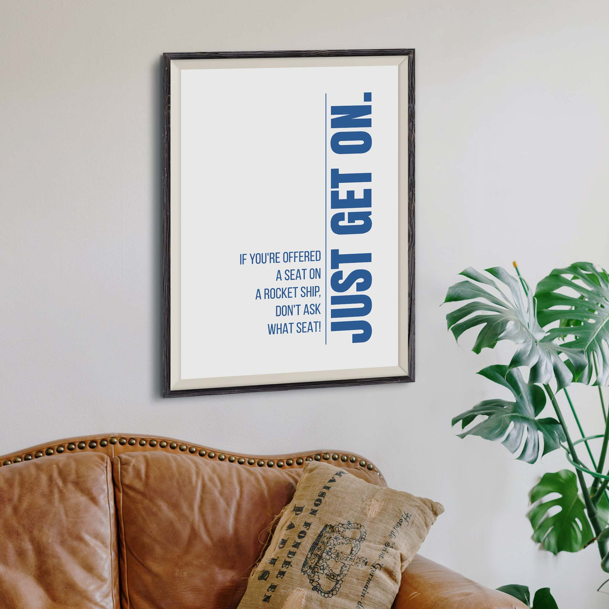 If you&#39;re offered a seat on a rocket ship, don&#39;t ask what seat! Just get on.