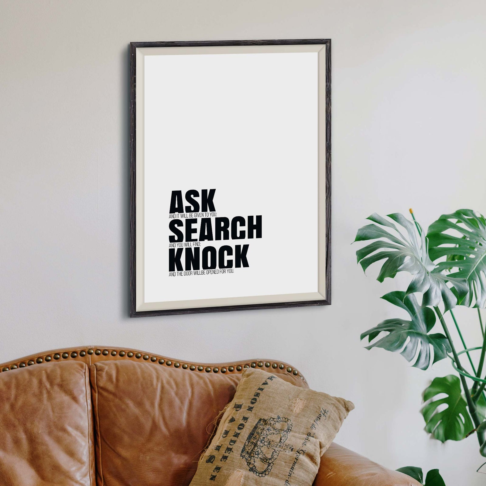 Ask and it will be given to you; search, and you will find; knock and the door will be opened for you