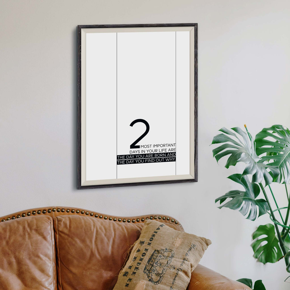 The two most important days in your life are the day you are born and the day you find out why