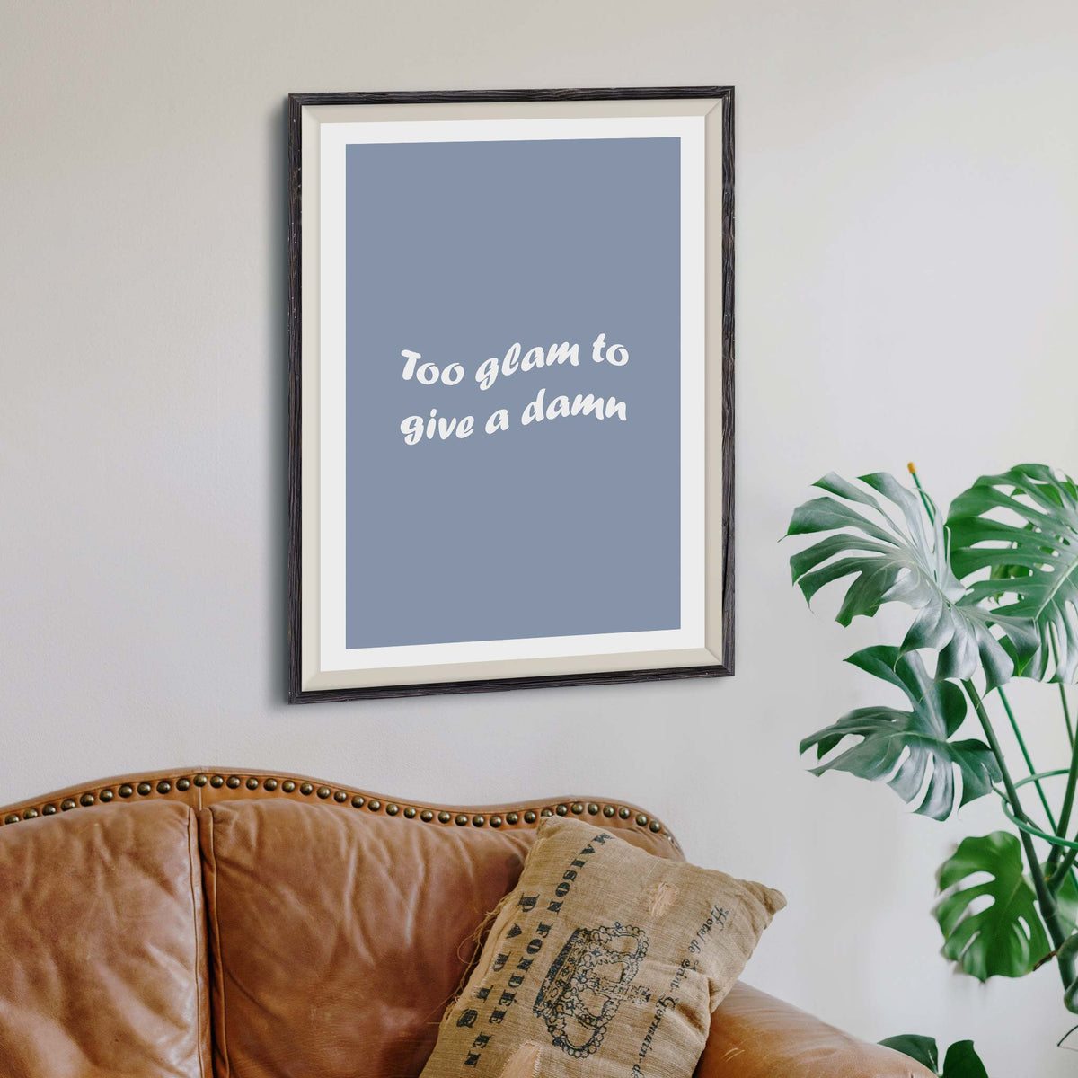 To glam to give a damn