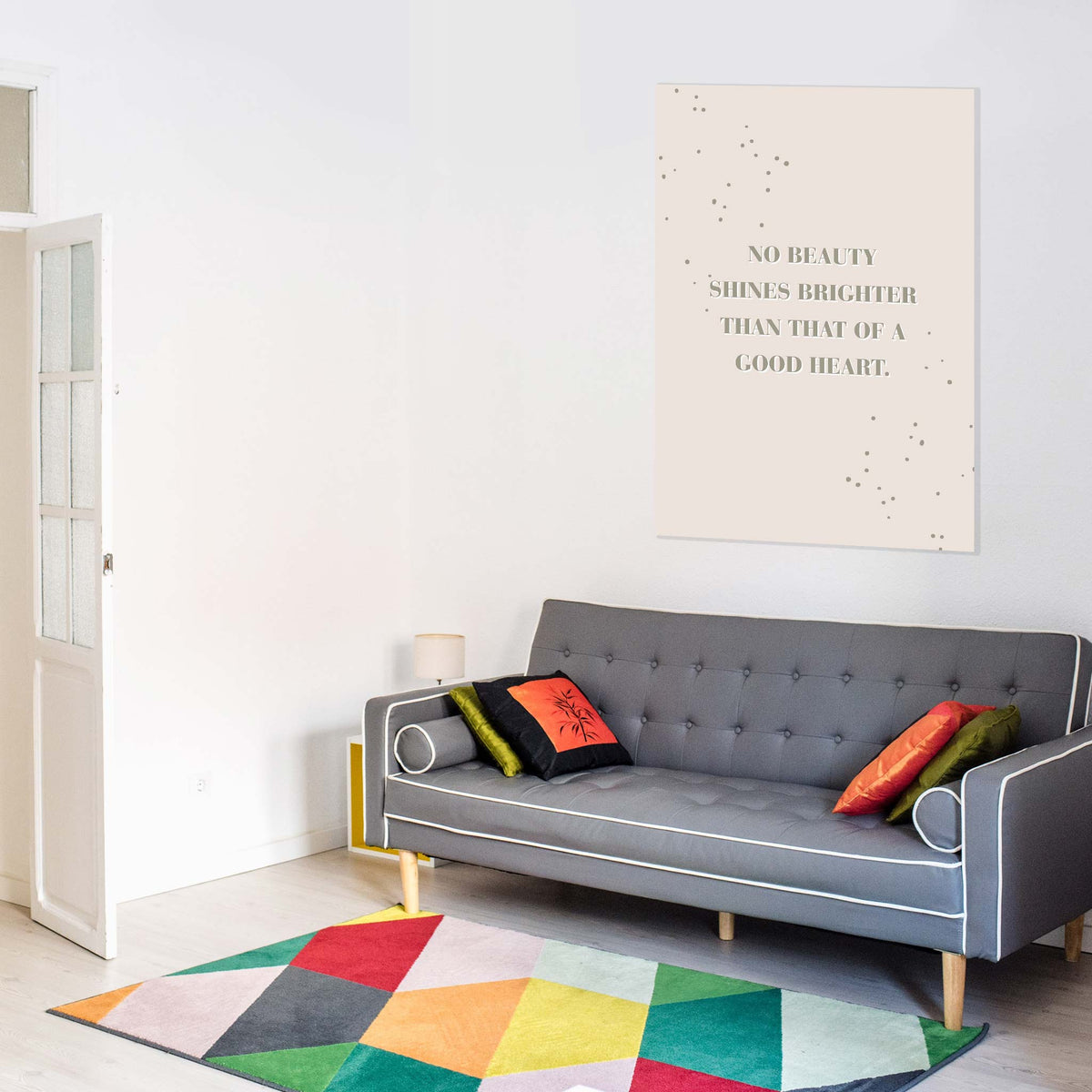 No beauty shines brighter that that of a good heart