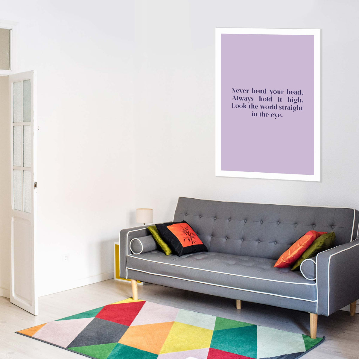 Never bend your head. Always hold it high. Look the world straight in the eye.”