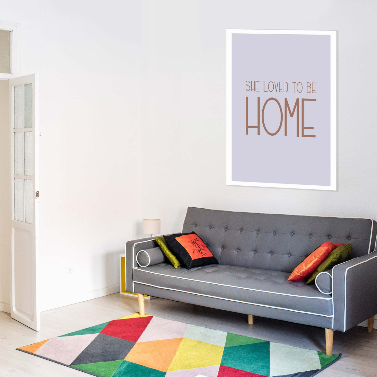 She loved to be home