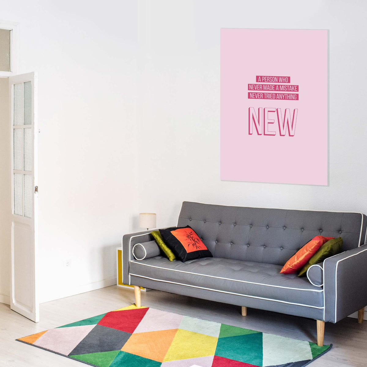 A person who never made a mistake never tried anything new