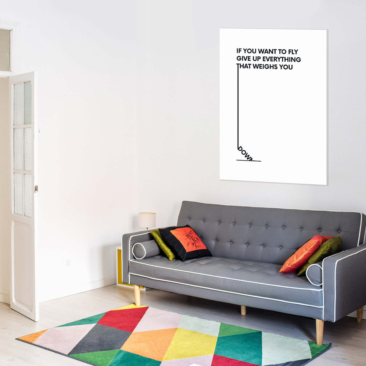 If you want to fly give up everything that weighs you down