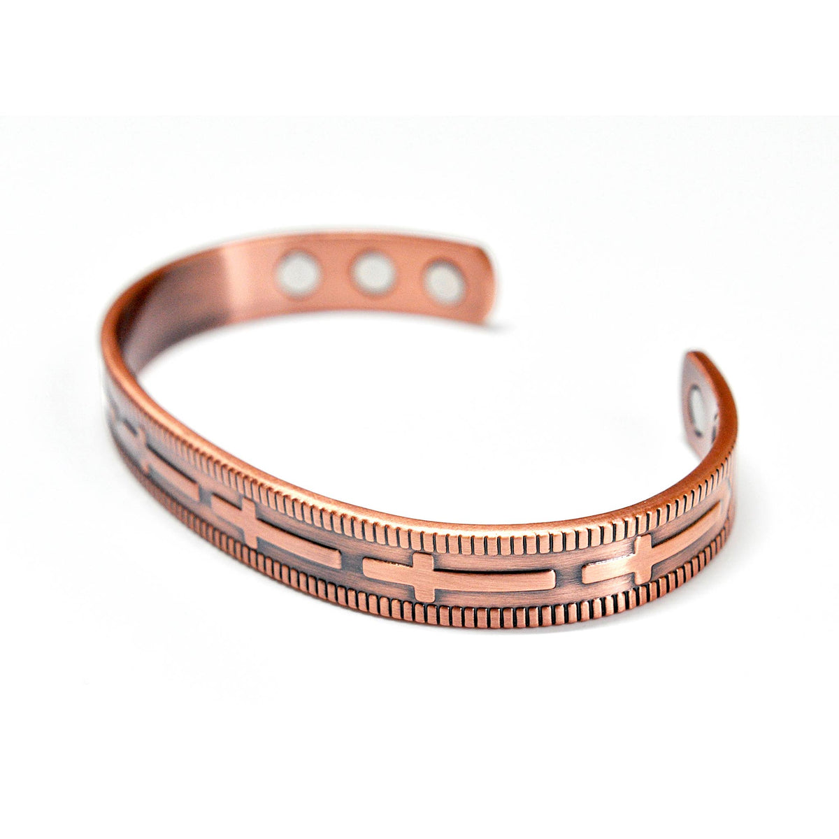 Cross copper magnetic bracelet  | ALPHA™ mens
