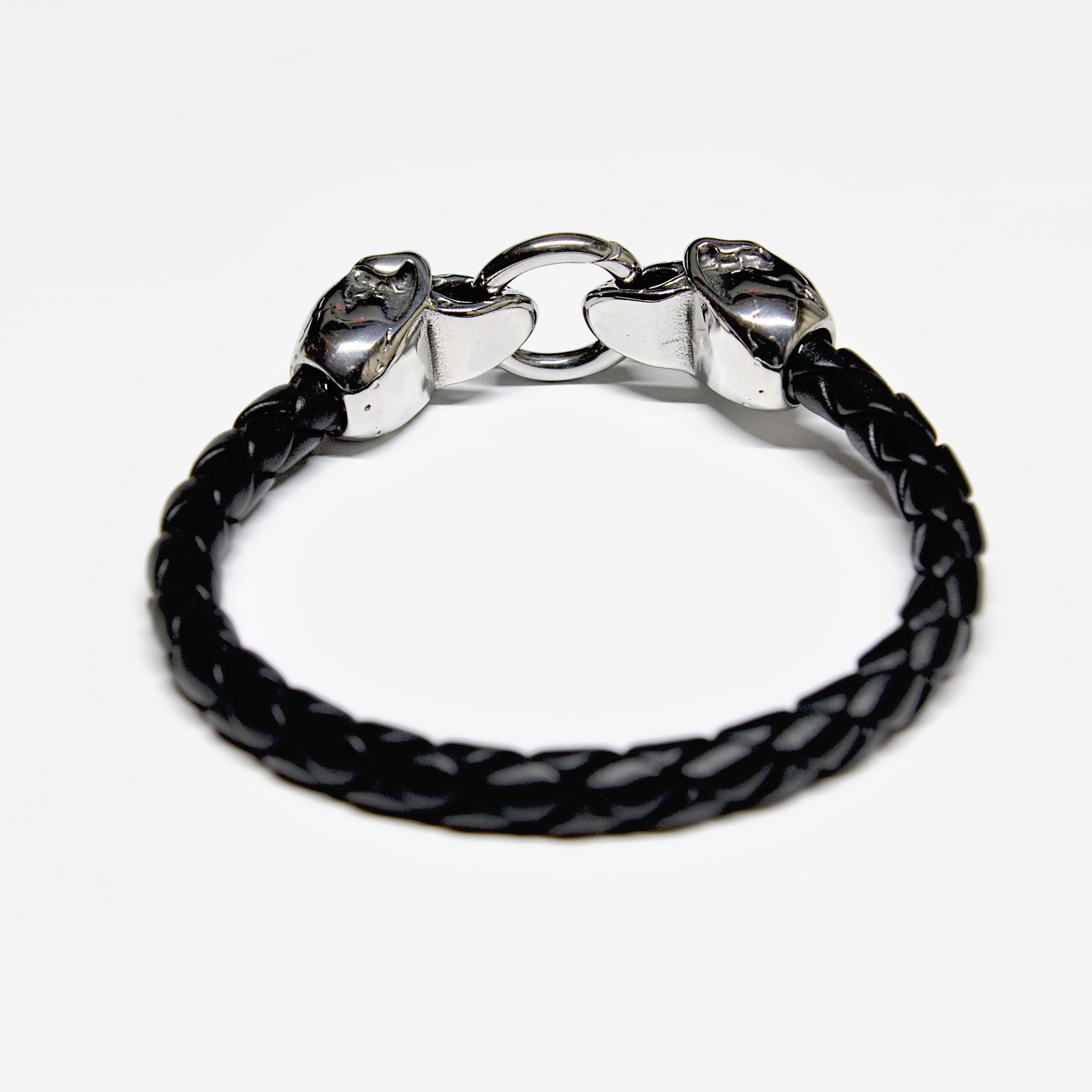 Mens black leather bracelet | mens woven bracelet | ALPHA Mens - DEMI ...
