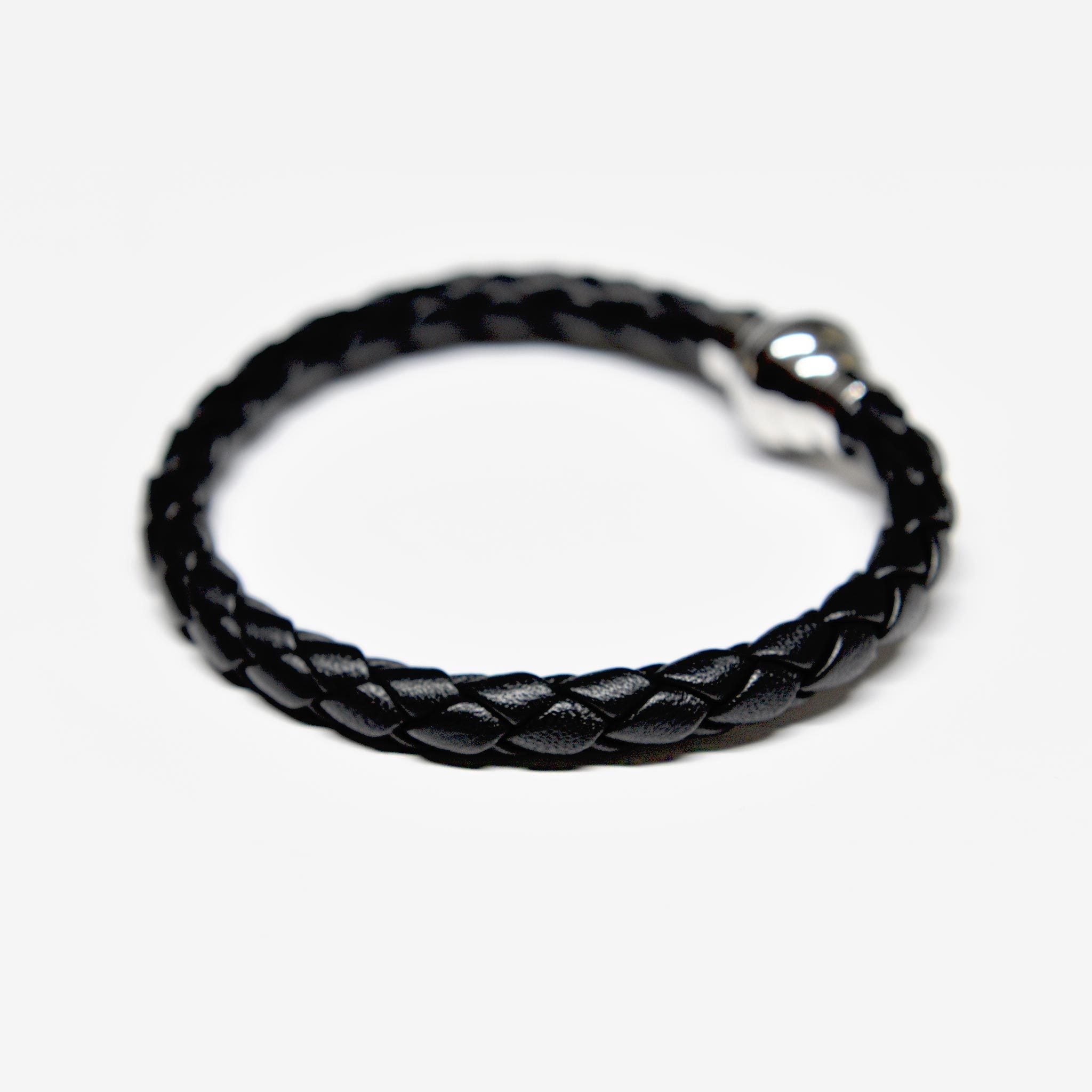 Designer leather bracelet ALPHA mens