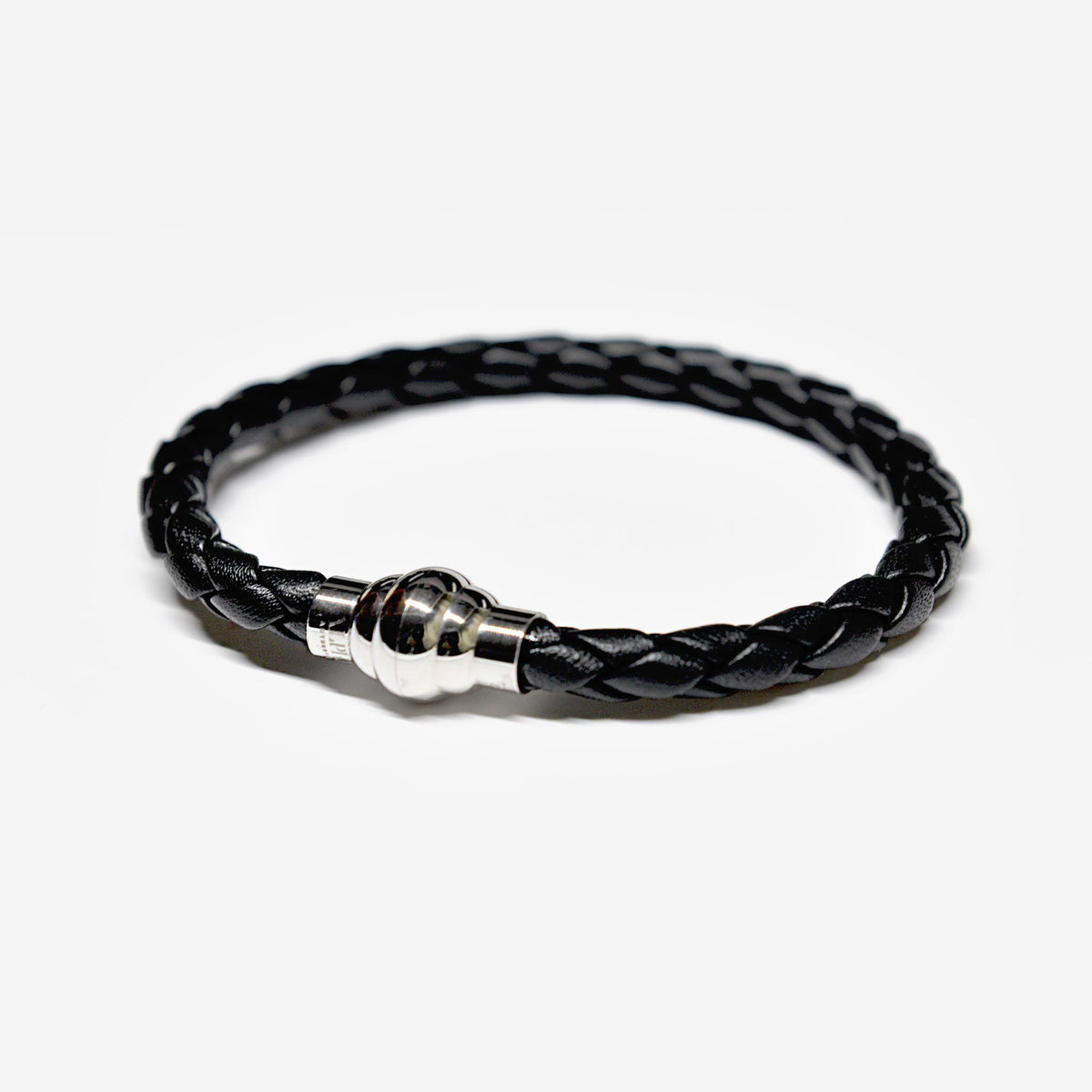 Designer leather bracelet ALPHA mens
