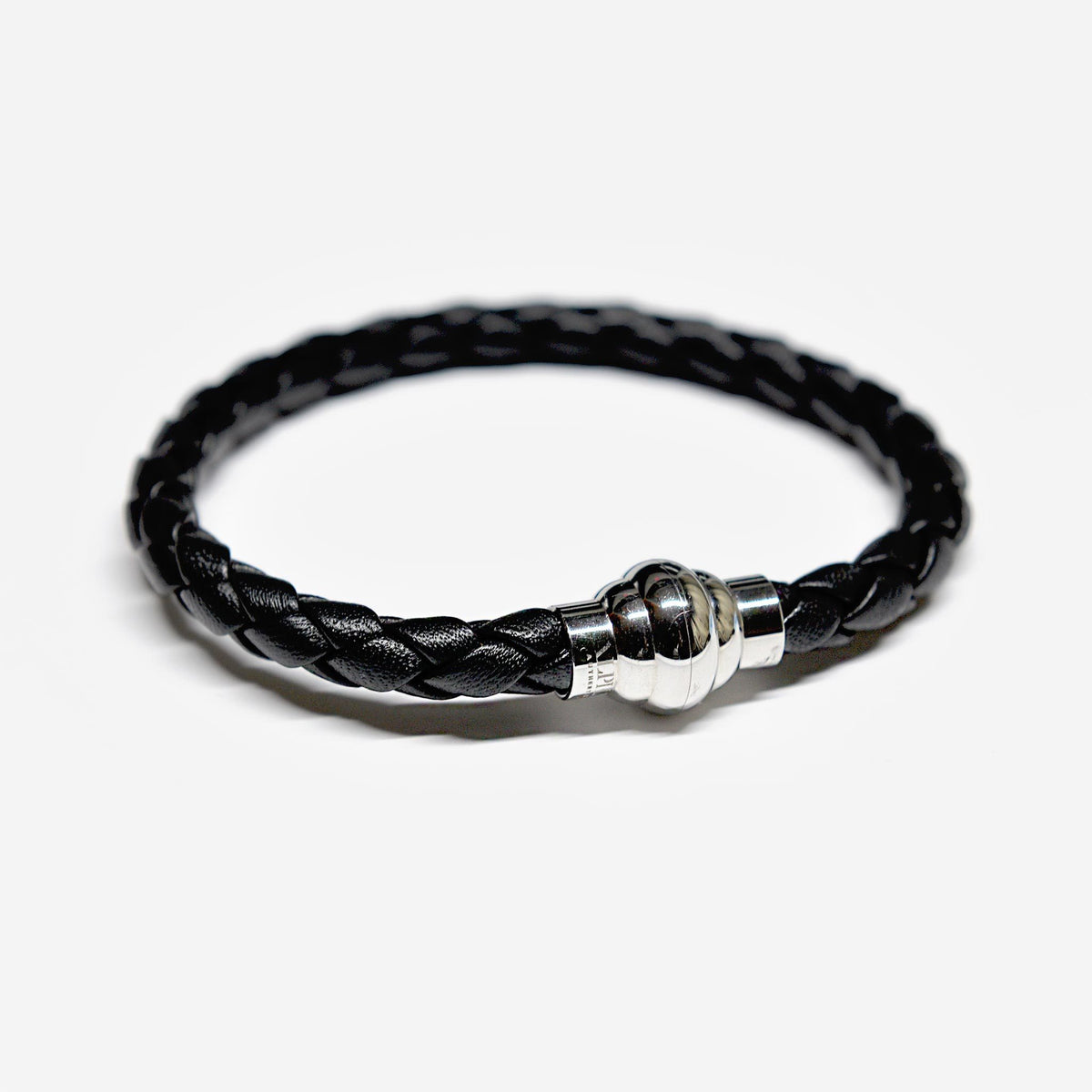 Designer leather bracelet ALPHA mens
