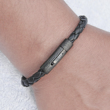 mens leather bracelets