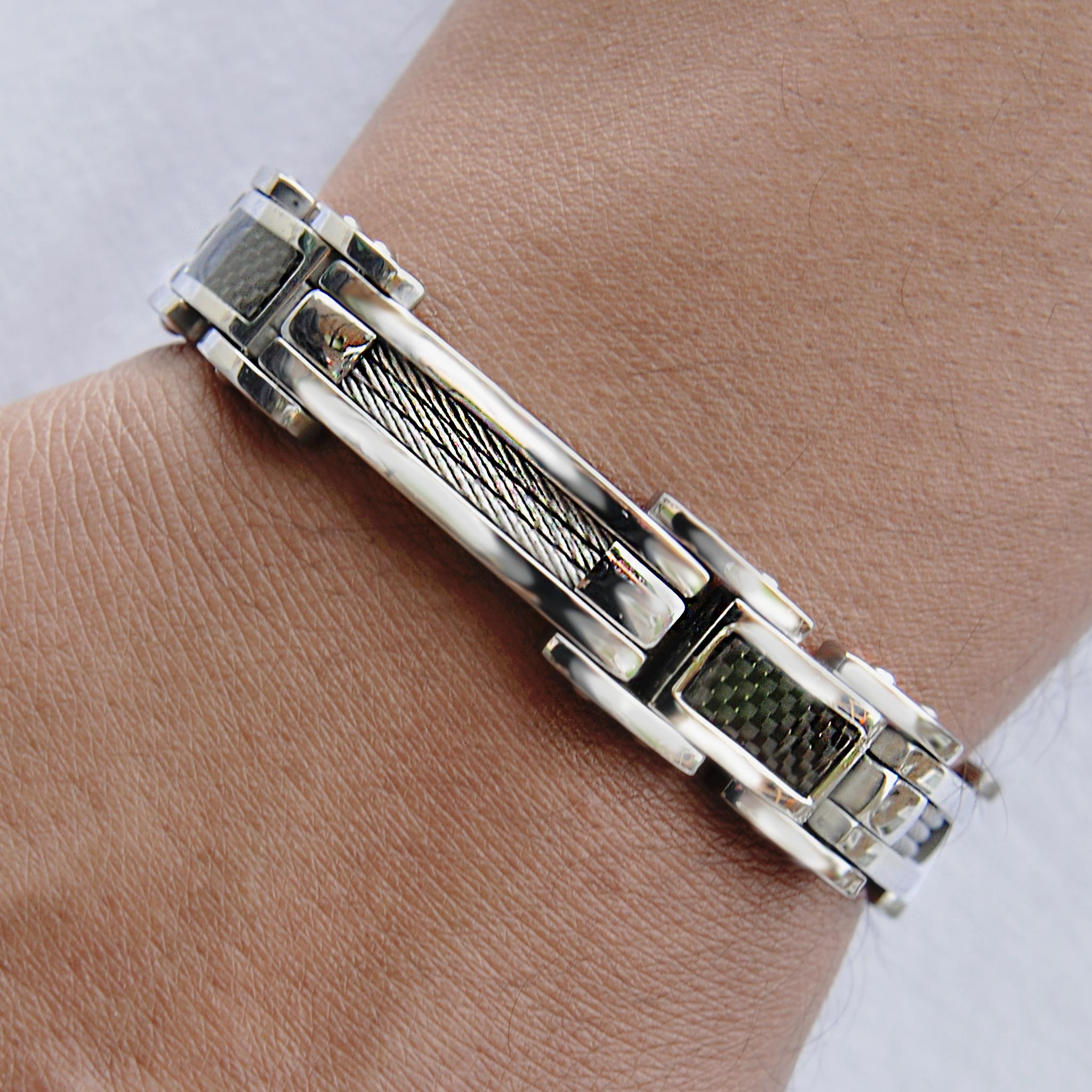 silver bracelet for men