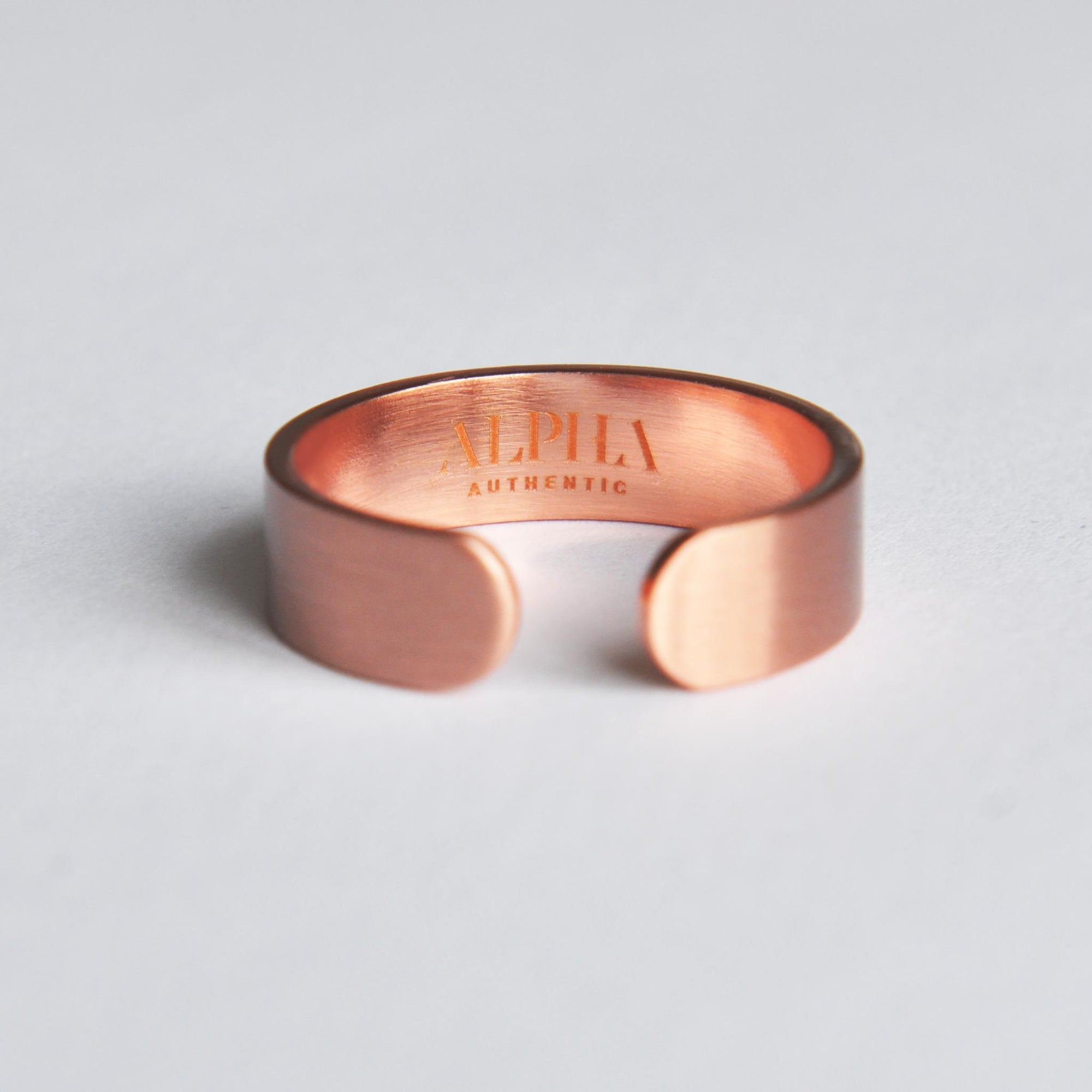 Copper ring, copper magnetic ring, one size - DEMI+CO - DEMI+CO Jewellery