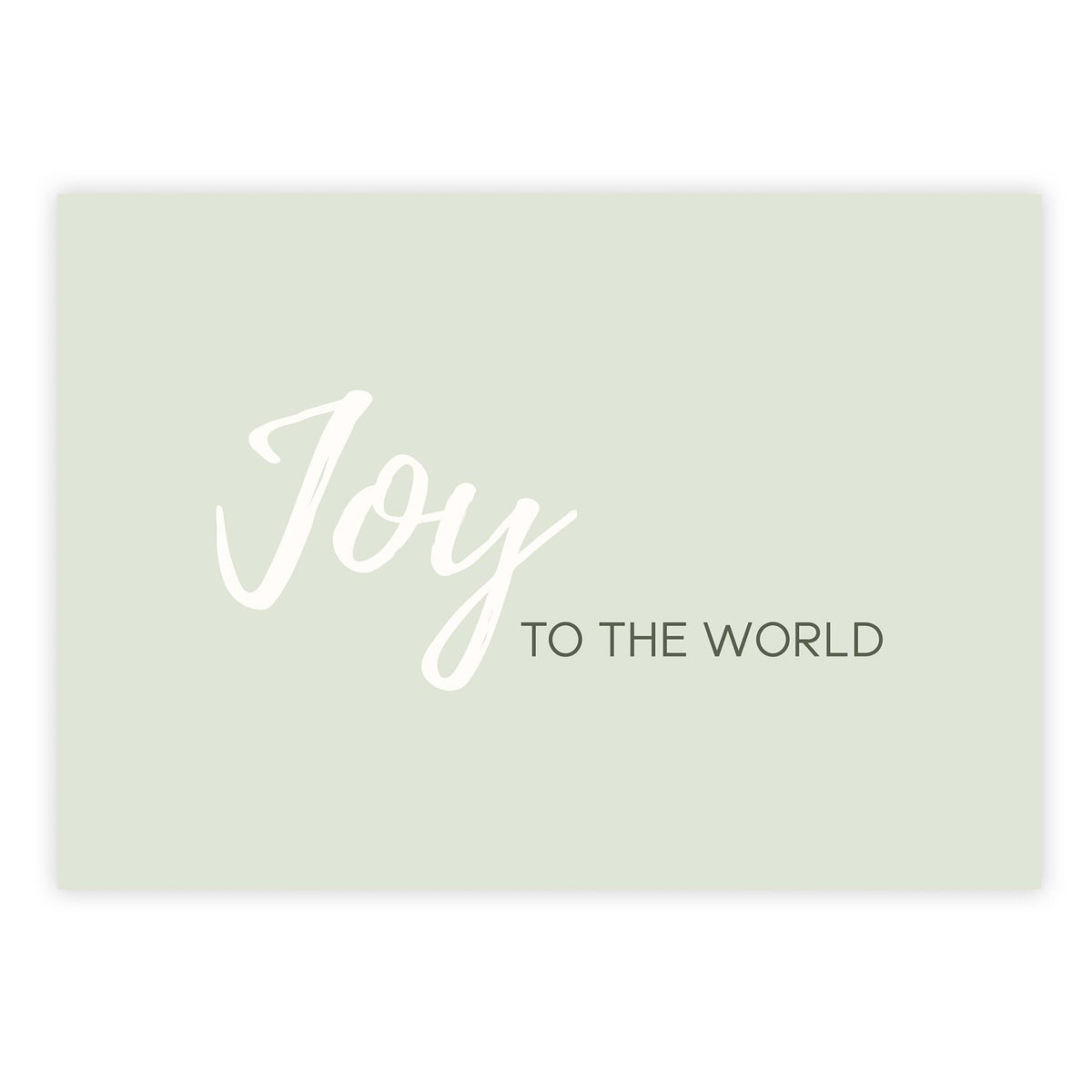 Joy to the world