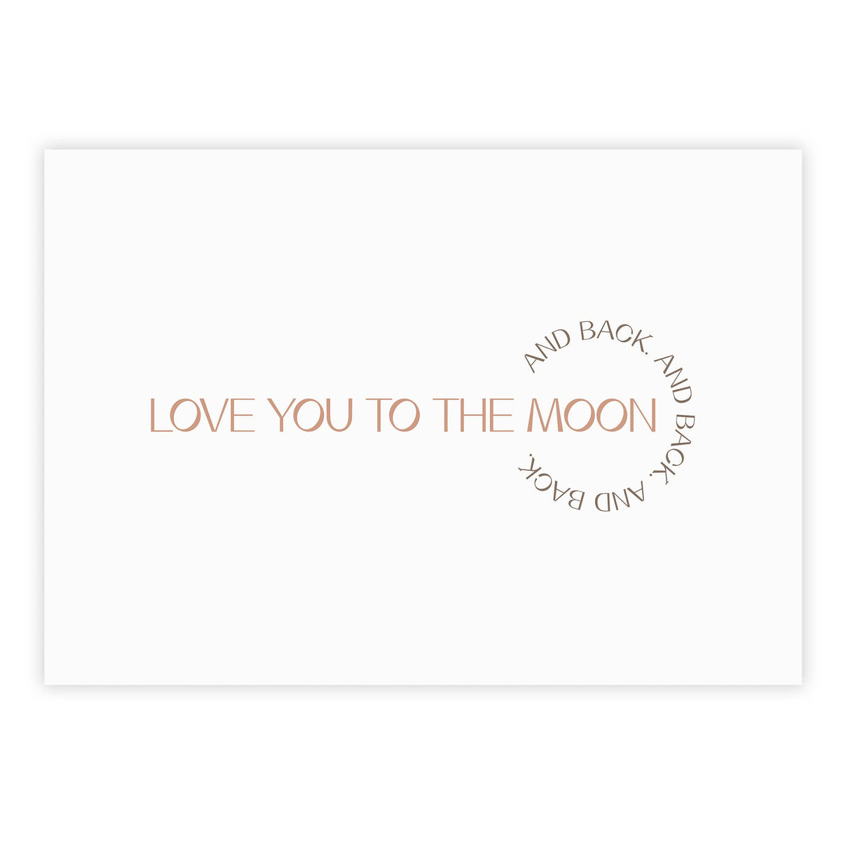 Love you to the moon and back