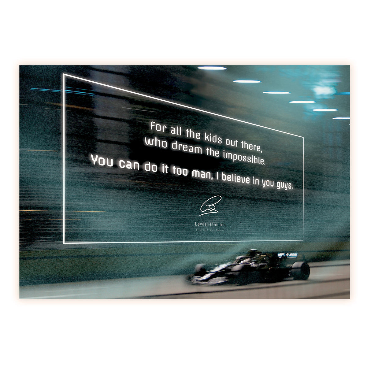 lewis Hamilton poster print