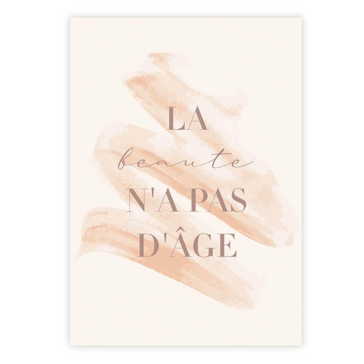 LA BEAUTÈ N&#39;A PAS D&#39;ÂGE