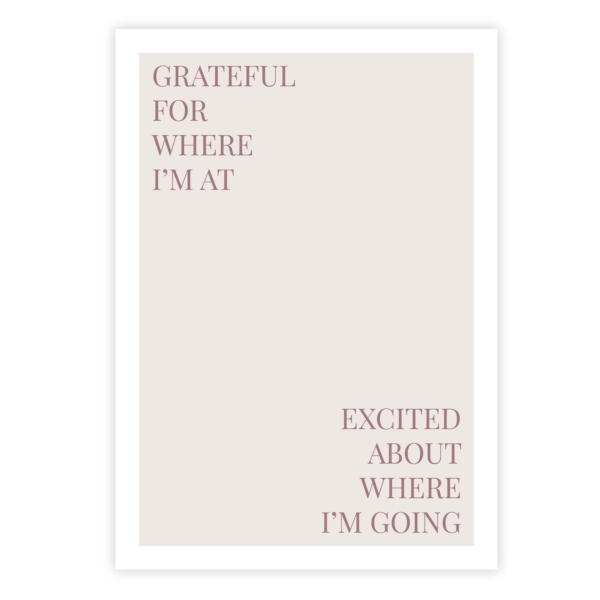 Grateful for where I’m at &amp; excited about where I’m going