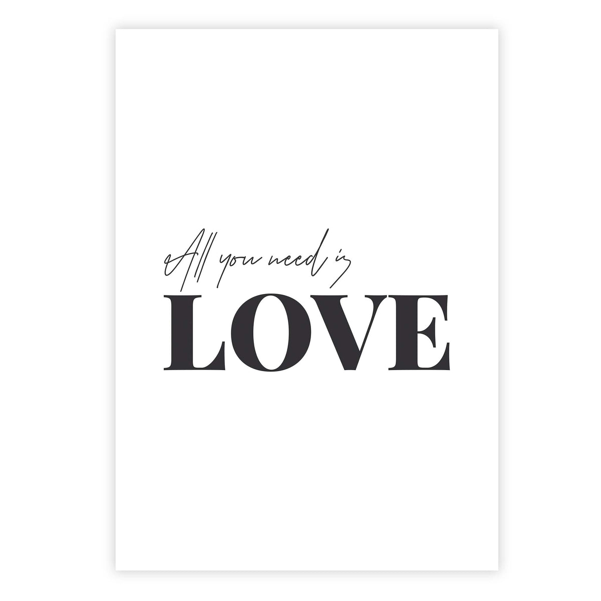 All you need is love