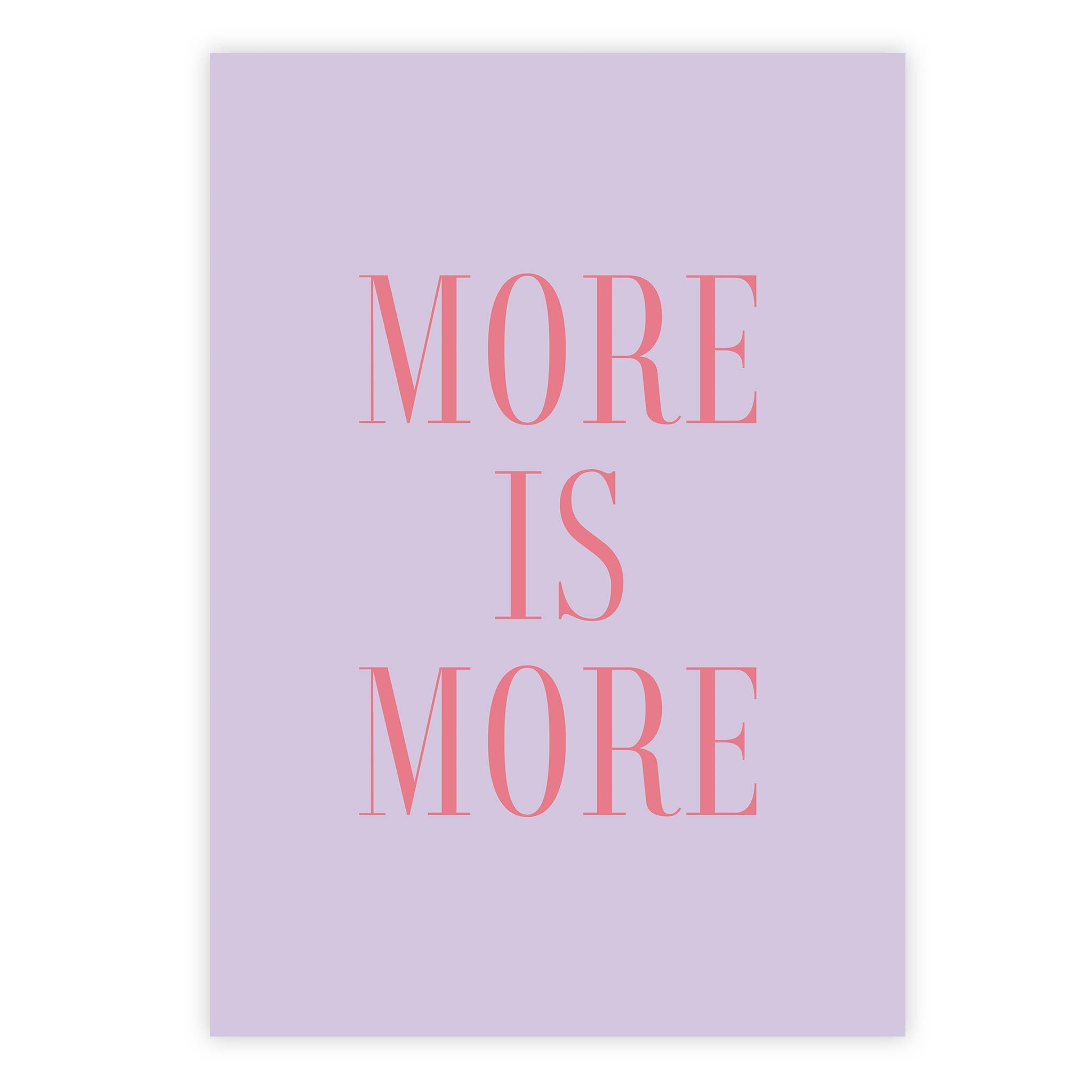 More is more