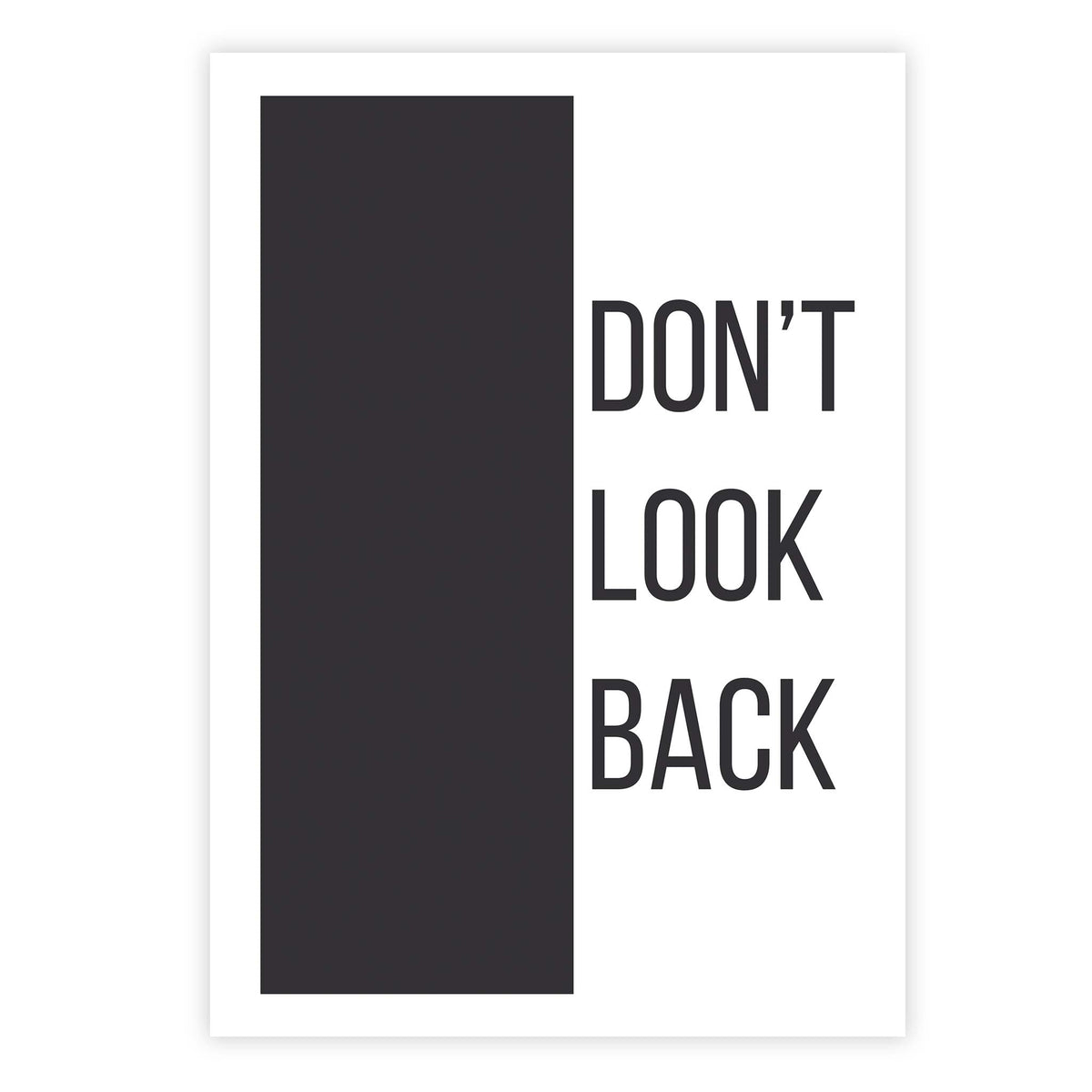 Don’t look back