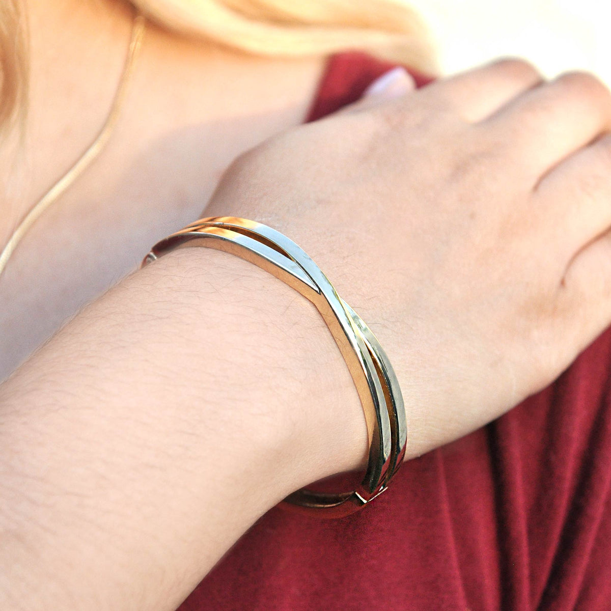 Martina Gold Bangle Cuff