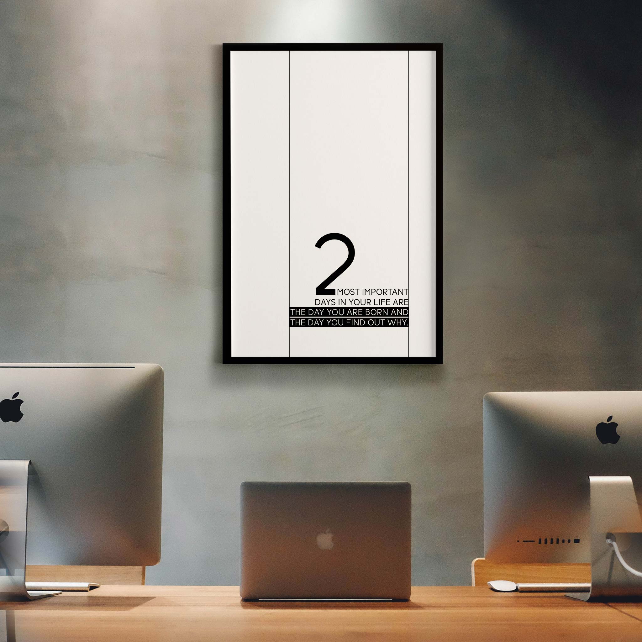 The two most important days in your life are the day you are born and the day you find out why