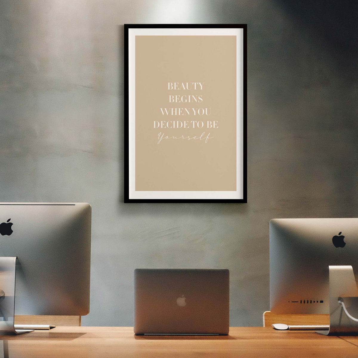 Beauty begins the moment you decide to be yourself