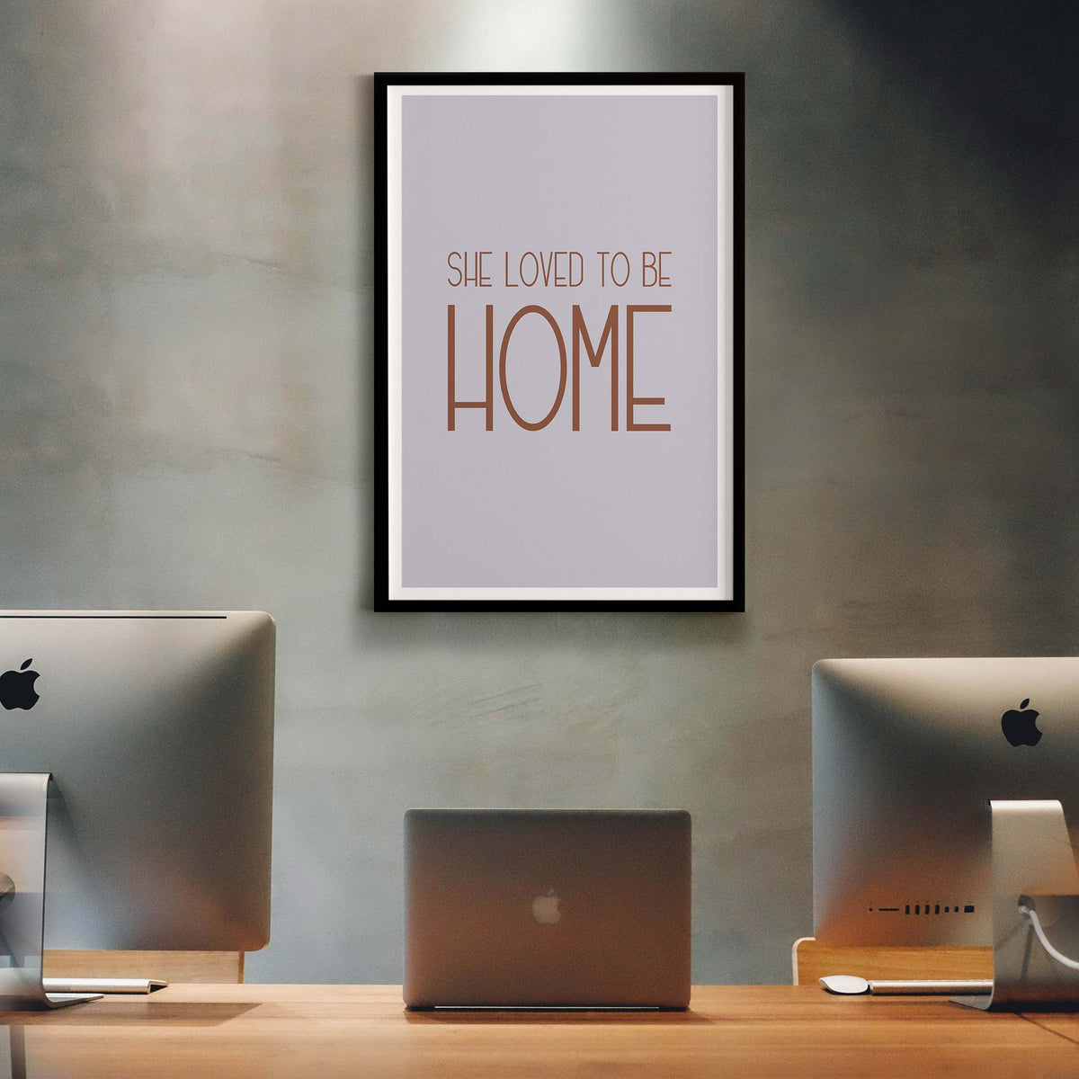 She loved to be home