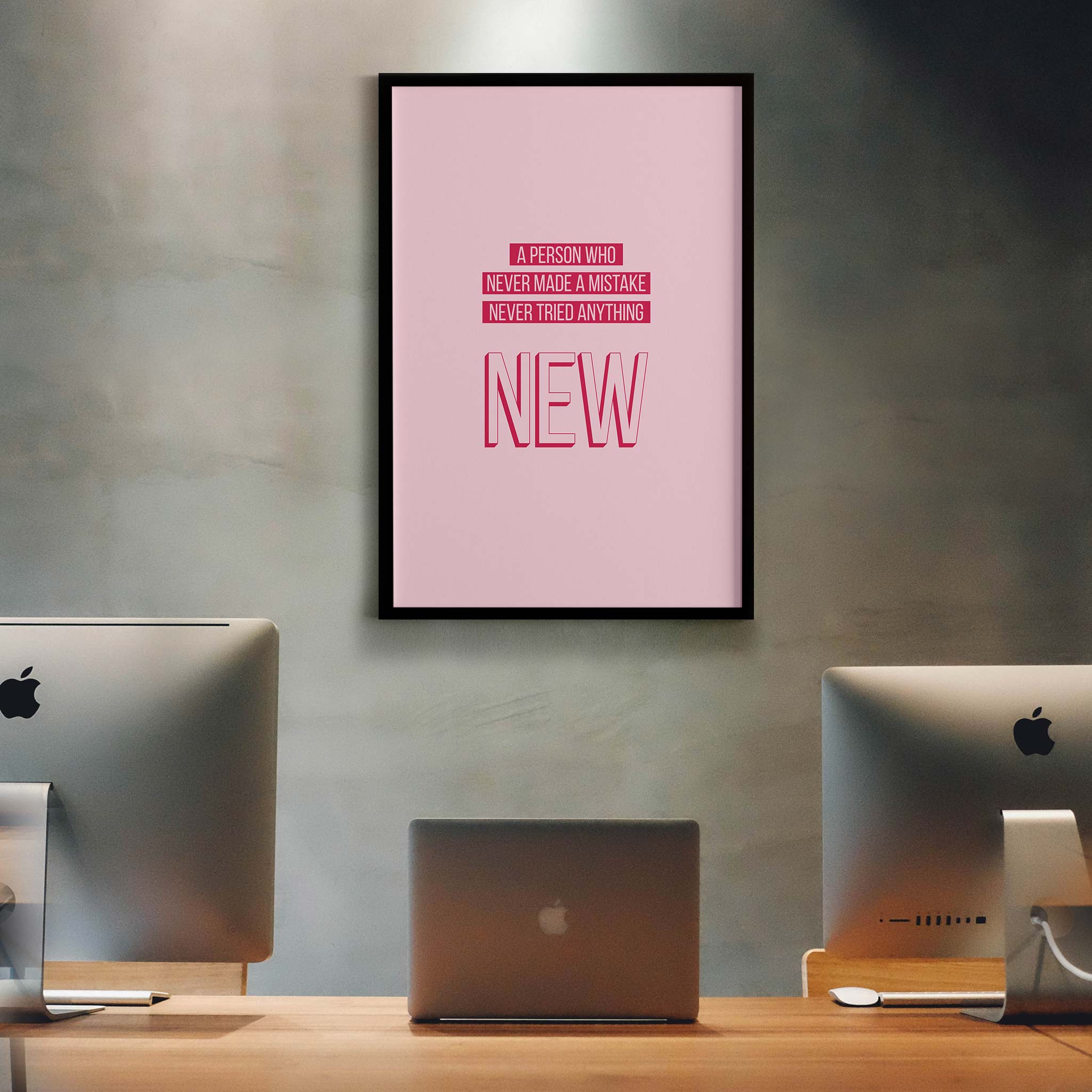 A person who never made a mistake never tried anything new