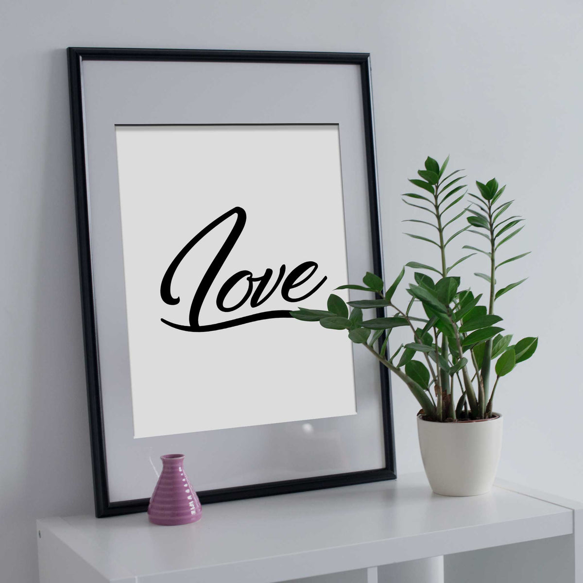 Love word wall art poster print