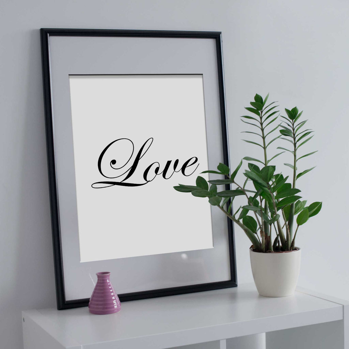 Love word wall art poster print