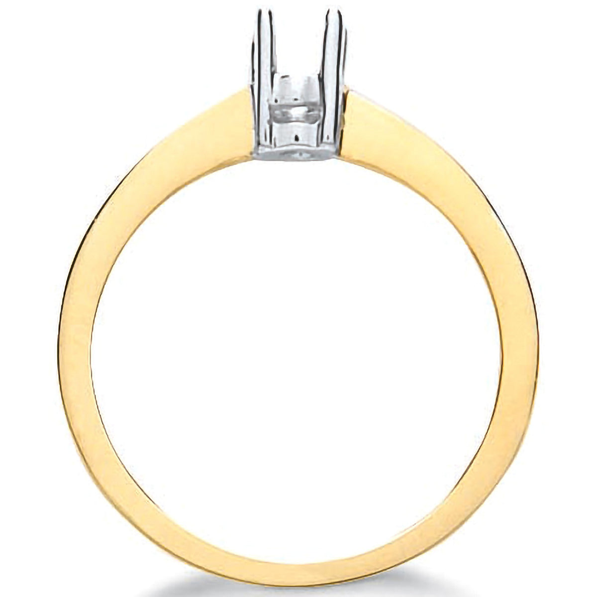 9ct Yellow Gold Ring Mount 0.10-0.15ct