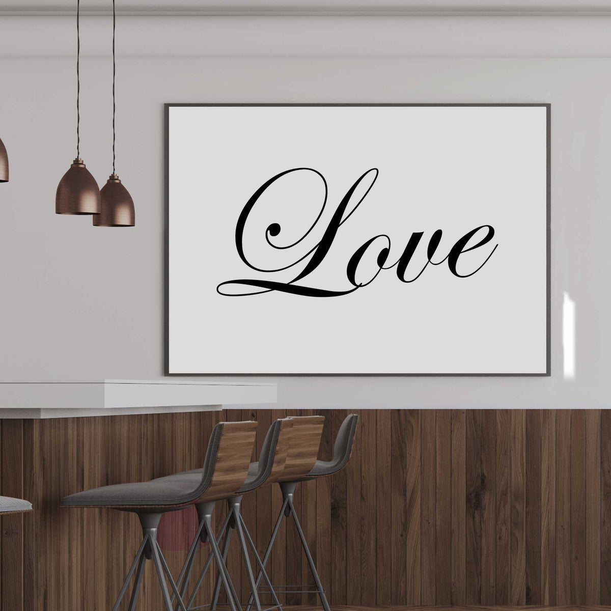 Love word wall art poster print