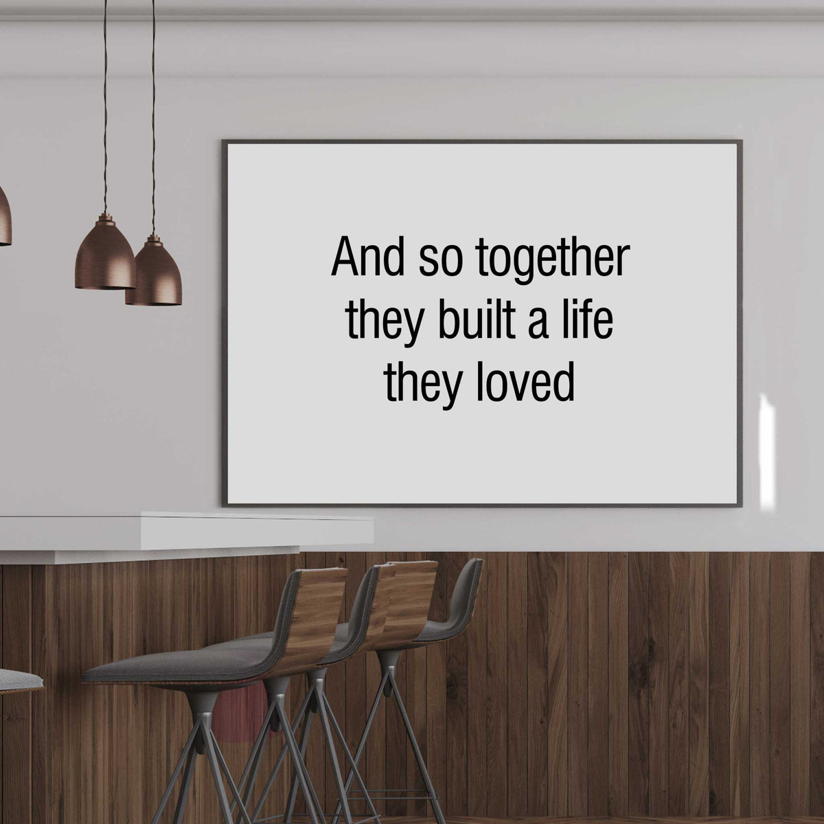 black and white wall art 