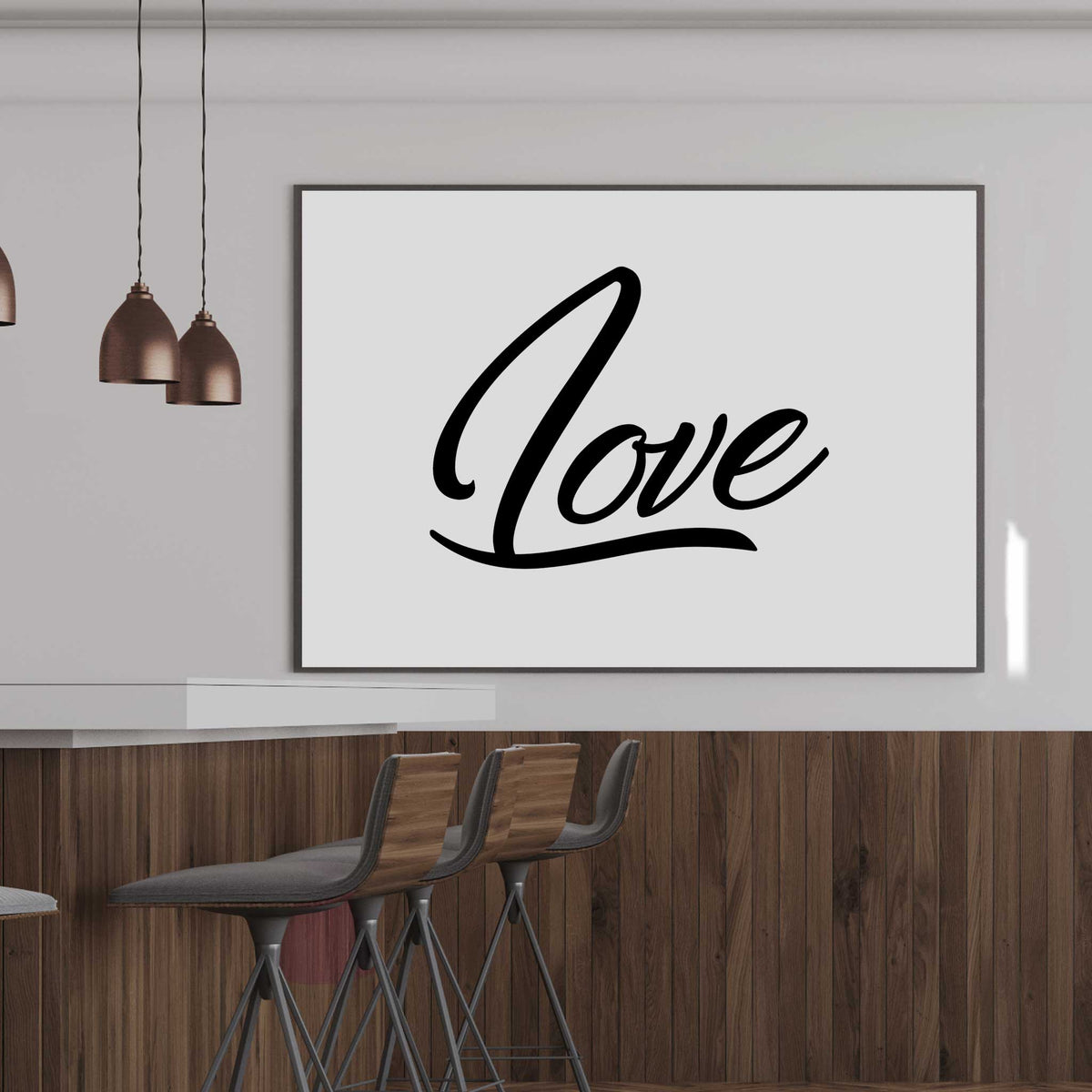 Love word wall art poster print