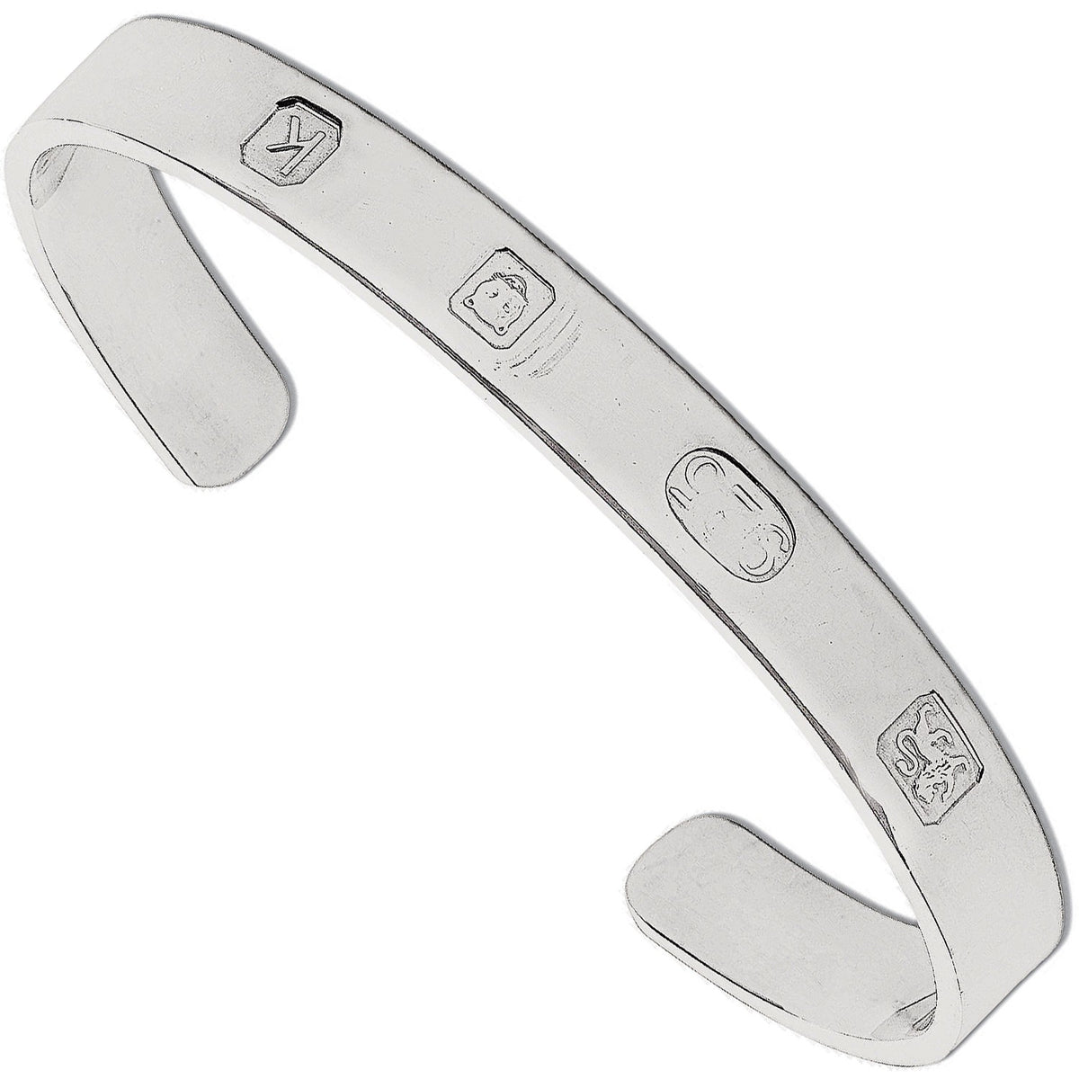 Silver 8mm Hallmark Bangle