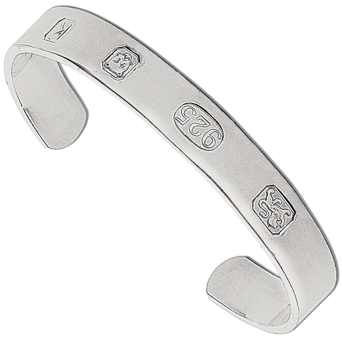 Silver 10mm Hallmark Bangle