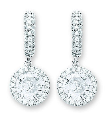 Silver Fancy Drop Earrings