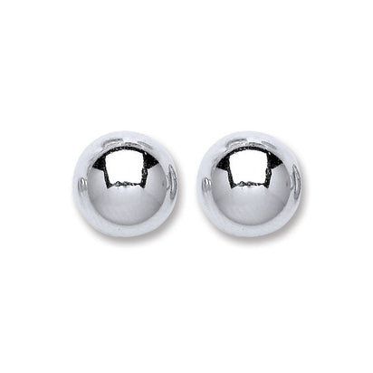 Silver Ball Stud 10mm Earrings