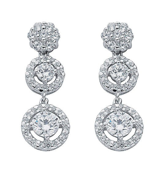 Silver Fancy Cz Drops