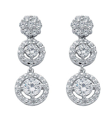 Silver Fancy Cz Drops